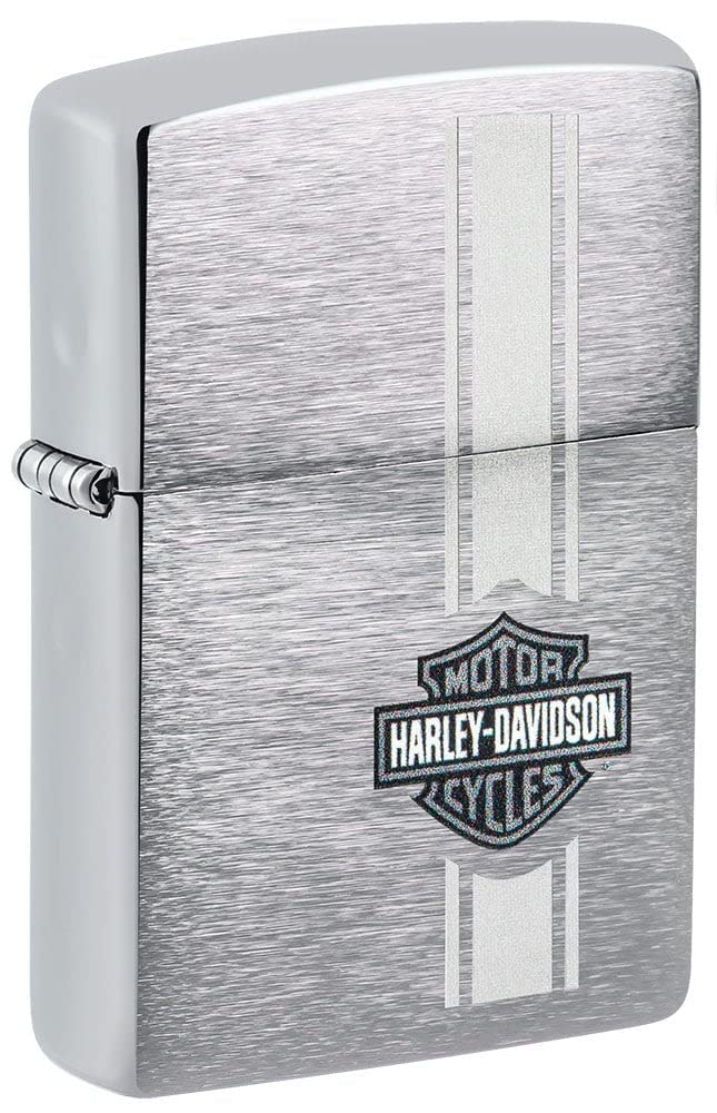 Personalized Zippo Harleey-Daviddson Windproof Oil Lighter Engraving - Christmas, Halloween & Valentines Day Gift (BK Matte)